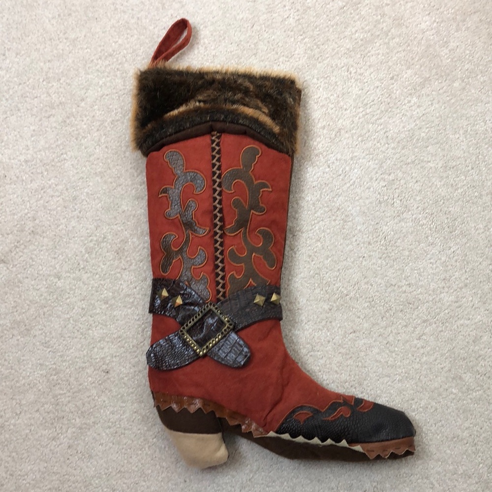 Tractor Supply Cowboy Boot Christmas Stocking